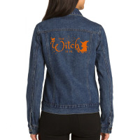 The Witch Is In Ladies Denim Jacket | Artistshot