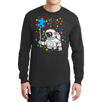 Autism T  Shirt Astronaut Balloon Autism Space T  Shirt Long Sleeve Shirts | Artistshot