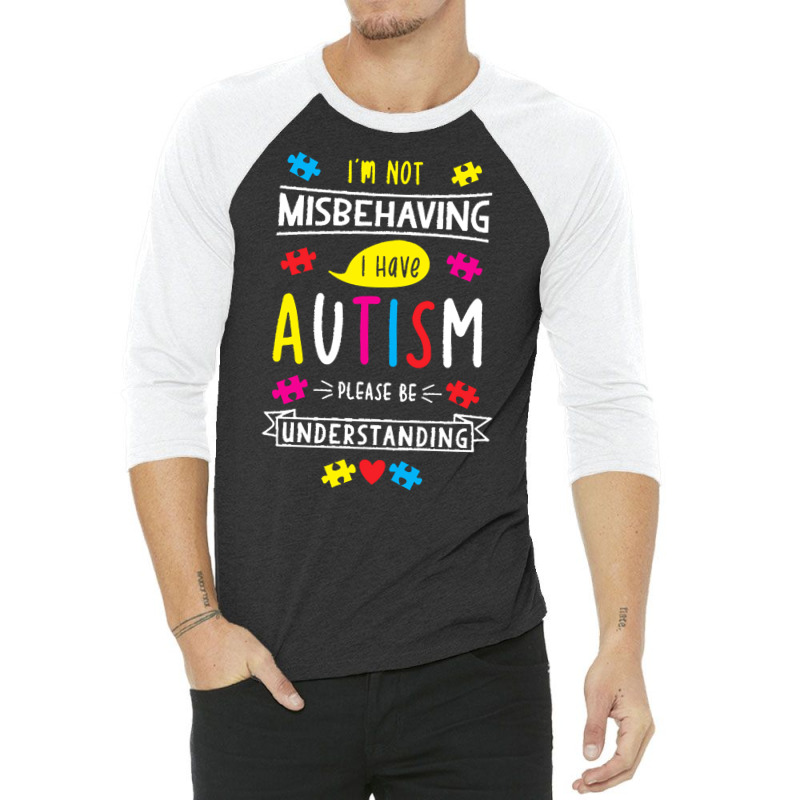 Autism T  Shirt Autism Awarenes Cute 3/4 Sleeve Shirt by abigayle98988 | Artistshot