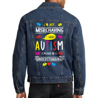 Autism T  Shirt Autism Awarenes Cute Men Denim Jacket | Artistshot