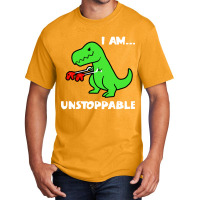 Dinosaur I Am Unstoppable Christmas Basic T-shirt | Artistshot