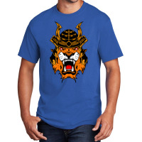 Samurai Tiger Vector Basic T-shirt | Artistshot