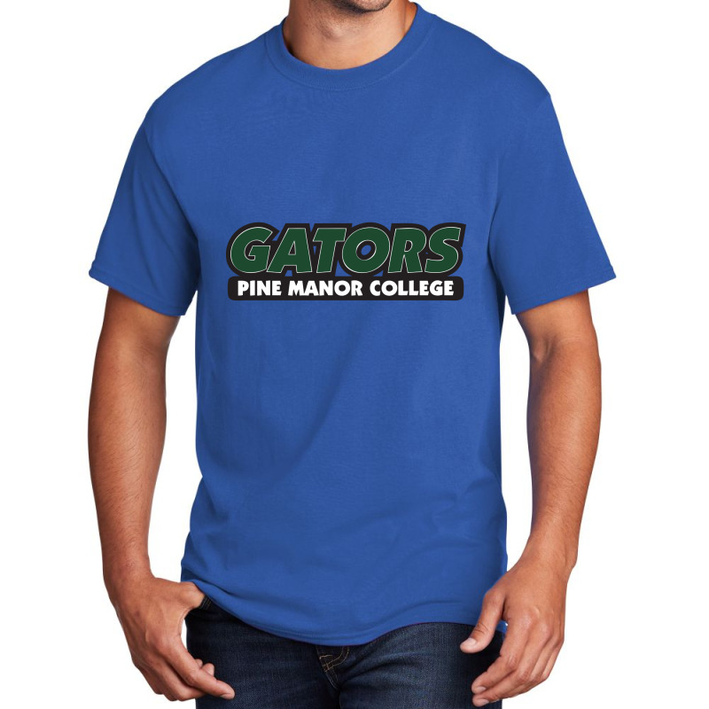 Pine Manor Gift Basic T-shirt by Owen Cavero | Artistshot