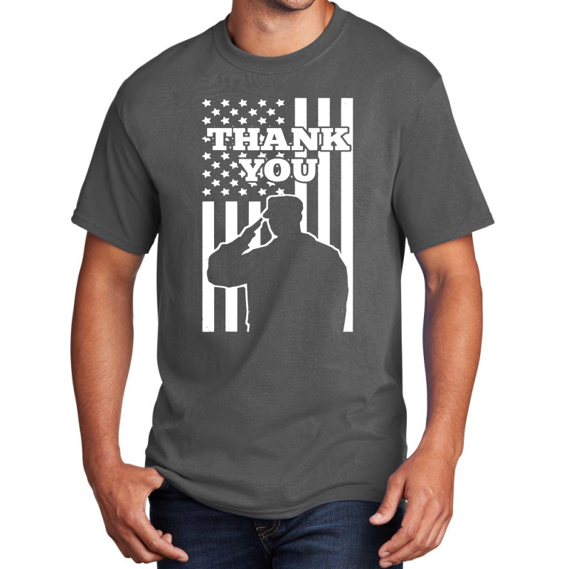 Thank You Veterans Basic T-shirt by Firework Tess | Artistshot