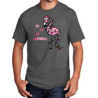 Christmas Flamingo Basic T-shirt | Artistshot