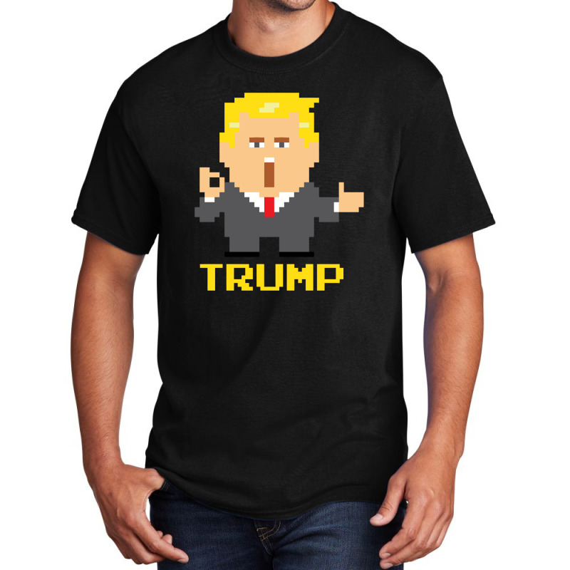 President Trump Pixel Character Basic T-shirt | Artistshot