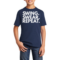 Swing Swear Repeat Basic Youth T-shirt | Artistshot