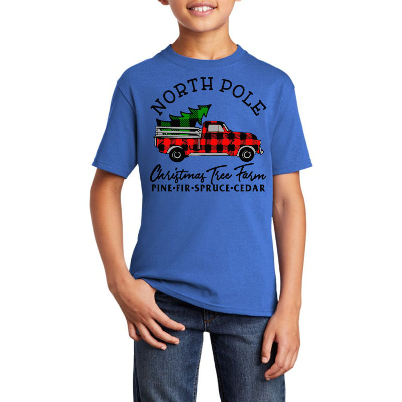 North Pole Christmas Tree Basic Youth T-shirt by mirazjason | Artistshot