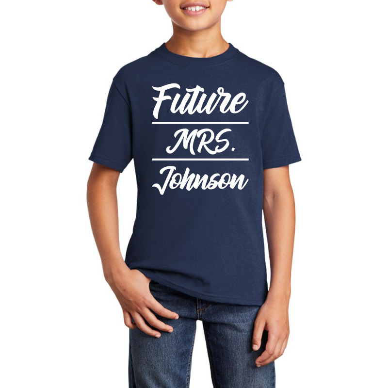 Future Mrs. Johnson - Family Name Gift Basic Youth T-shirt by Diogo Calheiros | Artistshot