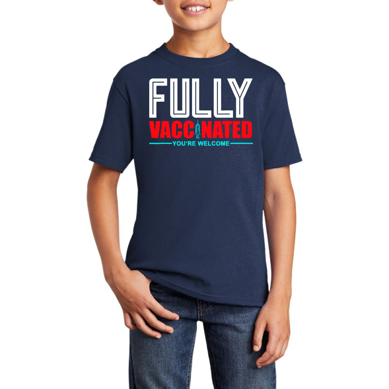 Fully Vaccinated Basic Youth T-shirt by Garden Store | Artistshot