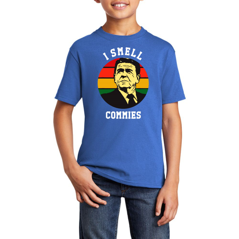 Ronald Reagan I Smell Commies Political Basic Youth T-shirt by THT | Artistshot