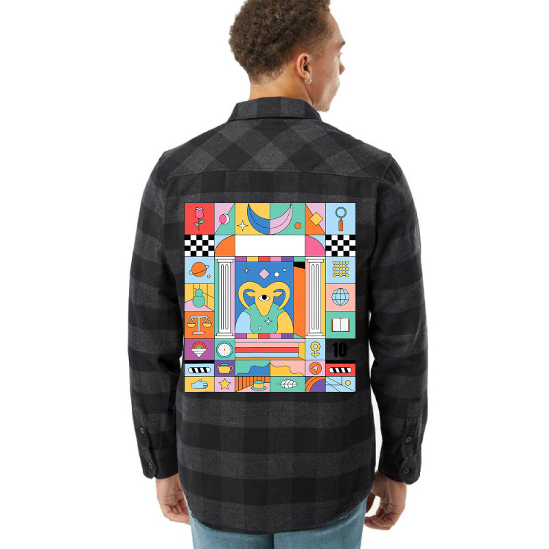 Capricorn Colourful Zodiac Sign Horoscope Astrolog Flannel Shirt | Artistshot