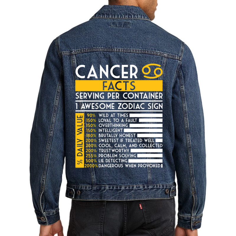 Facts Zodiac Sign Astro Twins Birthday Horoscope Men Denim Jacket | Artistshot