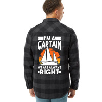 Captain Sailing Boat Boater Sailor Captain 4 Flannel Shirt | Artistshot