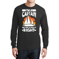 Captain Sailing Boat Boater Sailor Captain 4 Long Sleeve Shirts | Artistshot