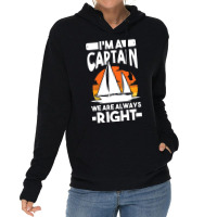 Captain Sailing Boat Boater Sailor Captain 4 Lightweight Hoodie | Artistshot