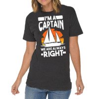 Captain Sailing Boat Boater Sailor Captain 4 Vintage T-shirt | Artistshot