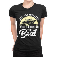 Boat Captain Motorboat Boating Sailing Sailor Boat Ladies Fitted T-shirt | Artistshot