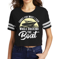 Boat Captain Motorboat Boating Sailing Sailor Boat Scorecard Crop Tee | Artistshot