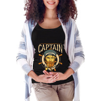 Captain Ship Skipper Boat Owner Lover Maternity Scoop Neck T-shirt | Artistshot