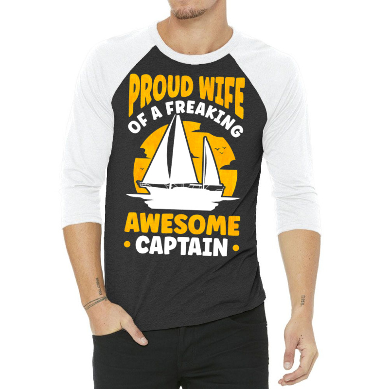 Captains Wife Sailing Boat Boater Sailor Captain 2 3/4 Sleeve Shirt | Artistshot