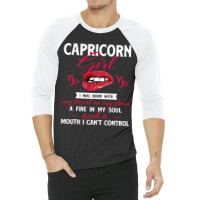 Capricorn Girl Horoscope Astrology Zodiac Sign Bir 3/4 Sleeve Shirt | Artistshot