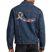 Autism T  Shirt Autism Awareness For World Autism Awareness Day T  Shi Men Denim Jacket | Artistshot