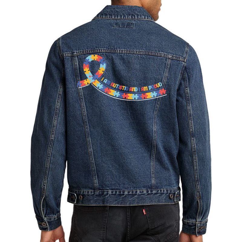 Autism T  Shirt Autism Awareness For World Autism Awareness Day T  Shi Men Denim Jacket by abigayle98988 | Artistshot