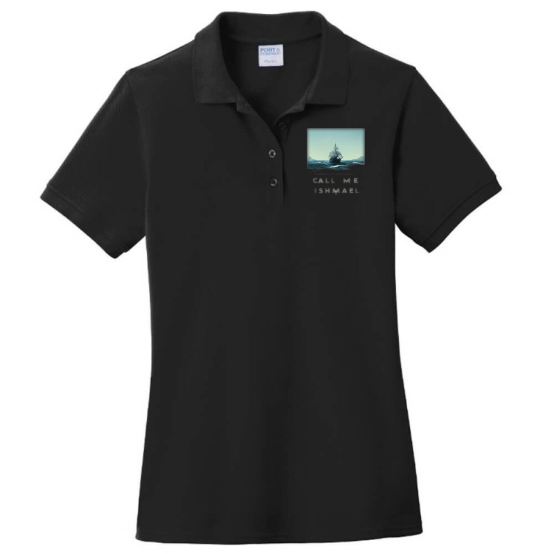 Call S Me Ishmaelwhaling Sailor Male Stands At Por Ladies Polo Shirt by NariahPringle | Artistshot