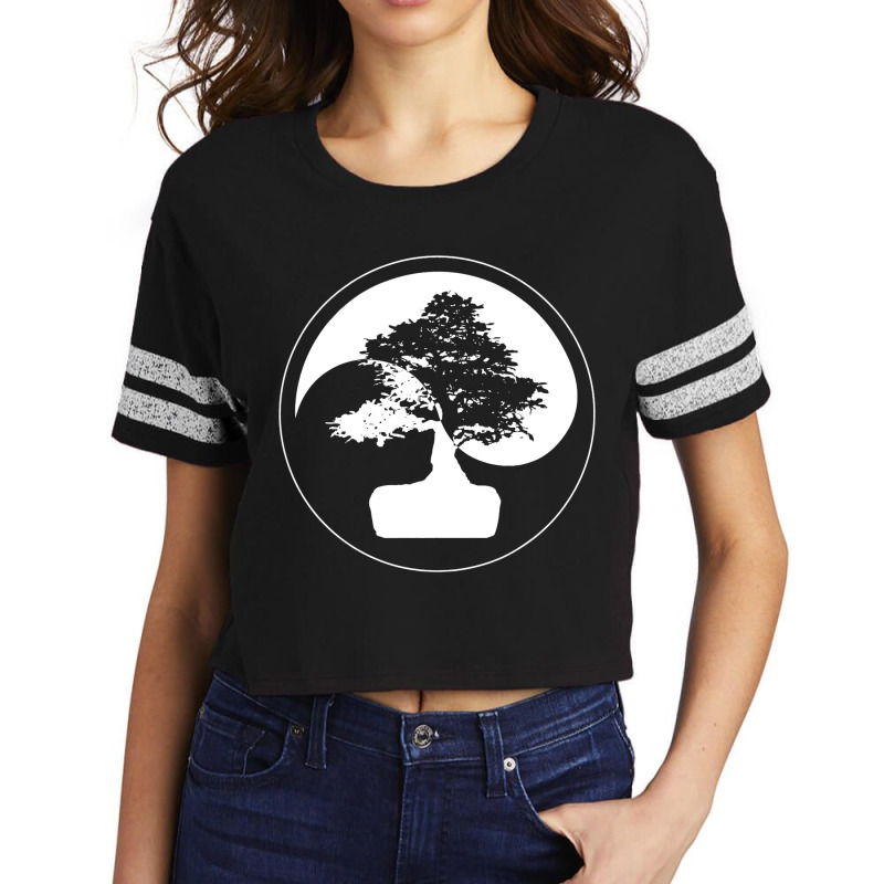 Bonsai Tree Yin Yang Japanese Art Meditation Balan Scorecard Crop Tee by DiamondAnaya | Artistshot