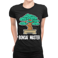 Bonsai Tree Design For Miniature Plants Fans Bonsa Ladies Fitted T-shirt | Artistshot