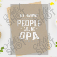 Mens Mens My Favorite People Call Me Opa  Fathers Day Dtf Transfer | Artistshot