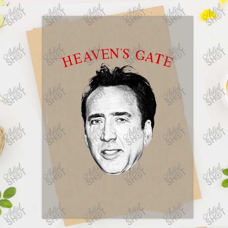 Nic Cage, Heaven's Gate Meme Parody Design Dtf Transfer By Qulonuhun ...