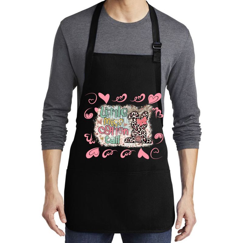 Cute Easter Bunny Easter Little Miss Cotton Tail Medium-length Apron | Artistshot