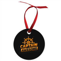 Captain Awesome Anchor Sailing Sailor Sail Ornament | Artistshot