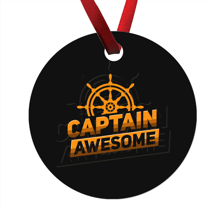 Captain Awesome Anchor Sailing Sailor Sail Ornament | Artistshot