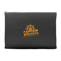 Captain Awesome Anchor Sailing Sailor Sail Accessory Pouches | Artistshot