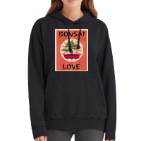 Bonsai Love Miniature Tree Plant Gardening Lover M Vintage Hoodie | Artistshot