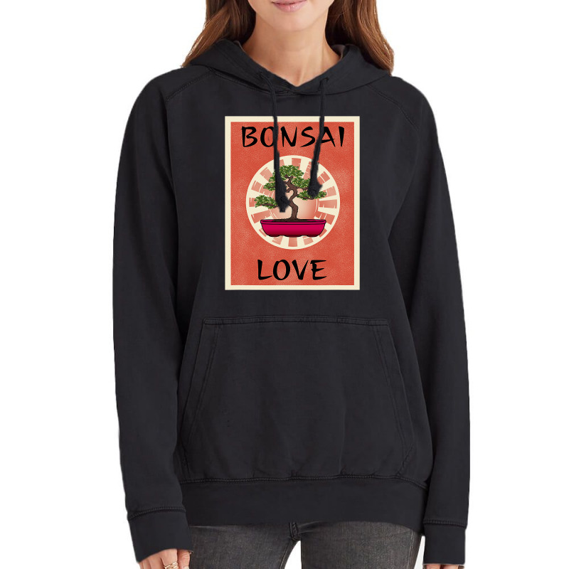 Bonsai Love Miniature Tree Plant Gardening Lover M Vintage Hoodie | Artistshot