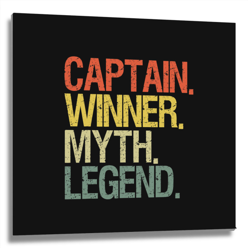 Captain Boat Airline Pilot 1 Metal Print Square | Artistshot