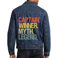 Captain Boat Airline Pilot 1 Men Denim Jacket | Artistshot