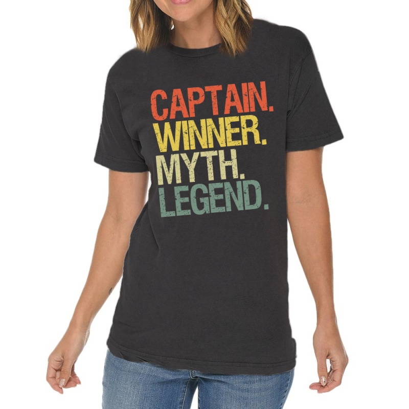 Captain Boat Airline Pilot 1 Vintage T-shirt | Artistshot