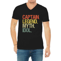 Captain Boat Airline Pilot V-neck Tee | Artistshot