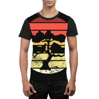 Beach Bonsai Tree Sun Retro Vintage Apparel Graphic T-shirt | Artistshot