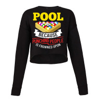 Billiards Snooker Pool Game Player Sports Competit Cropped Sweater | Artistshot