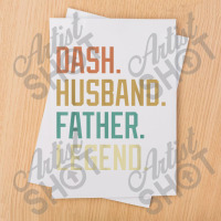 Dash Husband Father Legend Father's Day Retro Sublimation Transfer | Artistshot