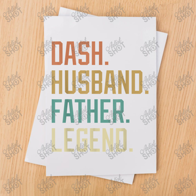 Dash Husband Father Legend Father's Day Retro Sublimation Transfer | Artistshot