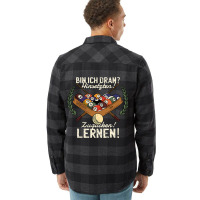 Bin Ich Dran Sitten Zugucken Learn Billiards Snook Flannel Shirt | Artistshot