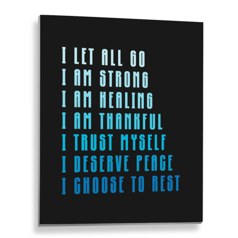 Bedtime Affirmations Adults Physical Selfcare Airl Metal Print Vertical | Artistshot