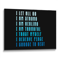 Bedtime Affirmations Adults Physical Selfcare Airl Metal Print Horizontal | Artistshot